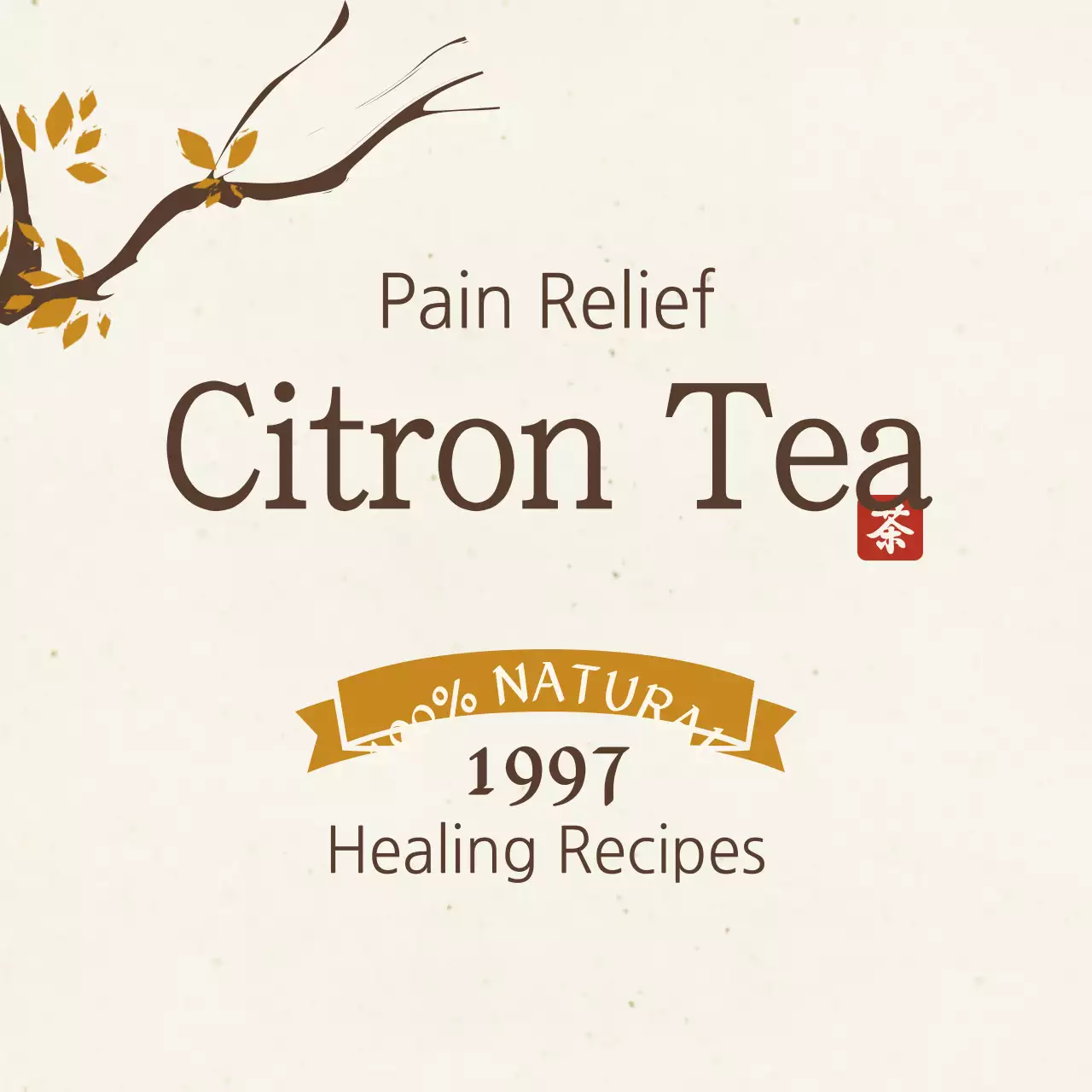 Spanduk Resep Teh Tradisional Beige