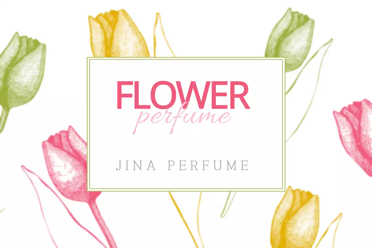 Banner de propaganda de perfume floral rosa