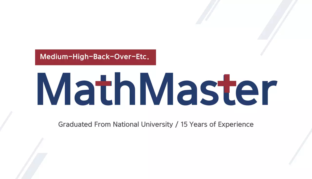 Blue Professional Math Promotion Business Card