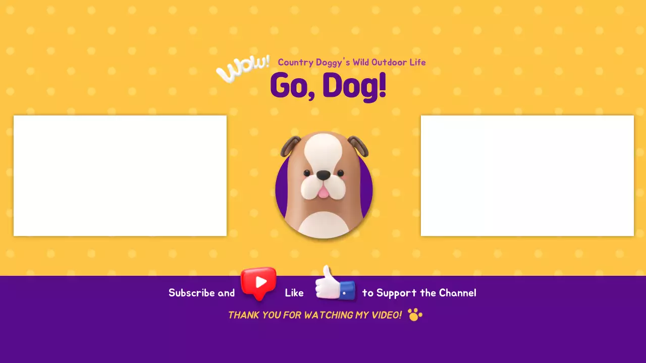 Thumbnail Vlog Anjing Kuning yang Lucu di YouTube