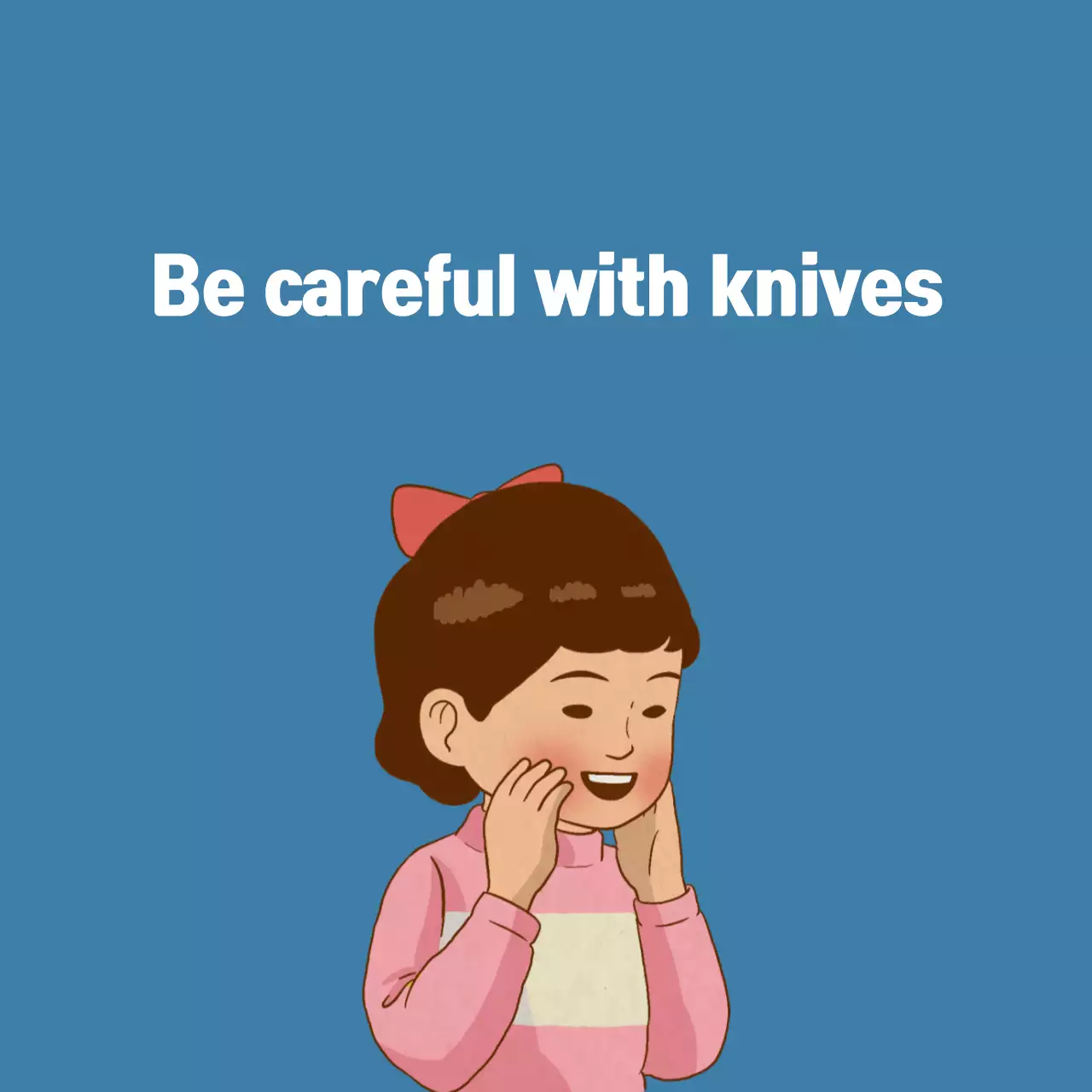 Blue Retro Safety Announcement Banner