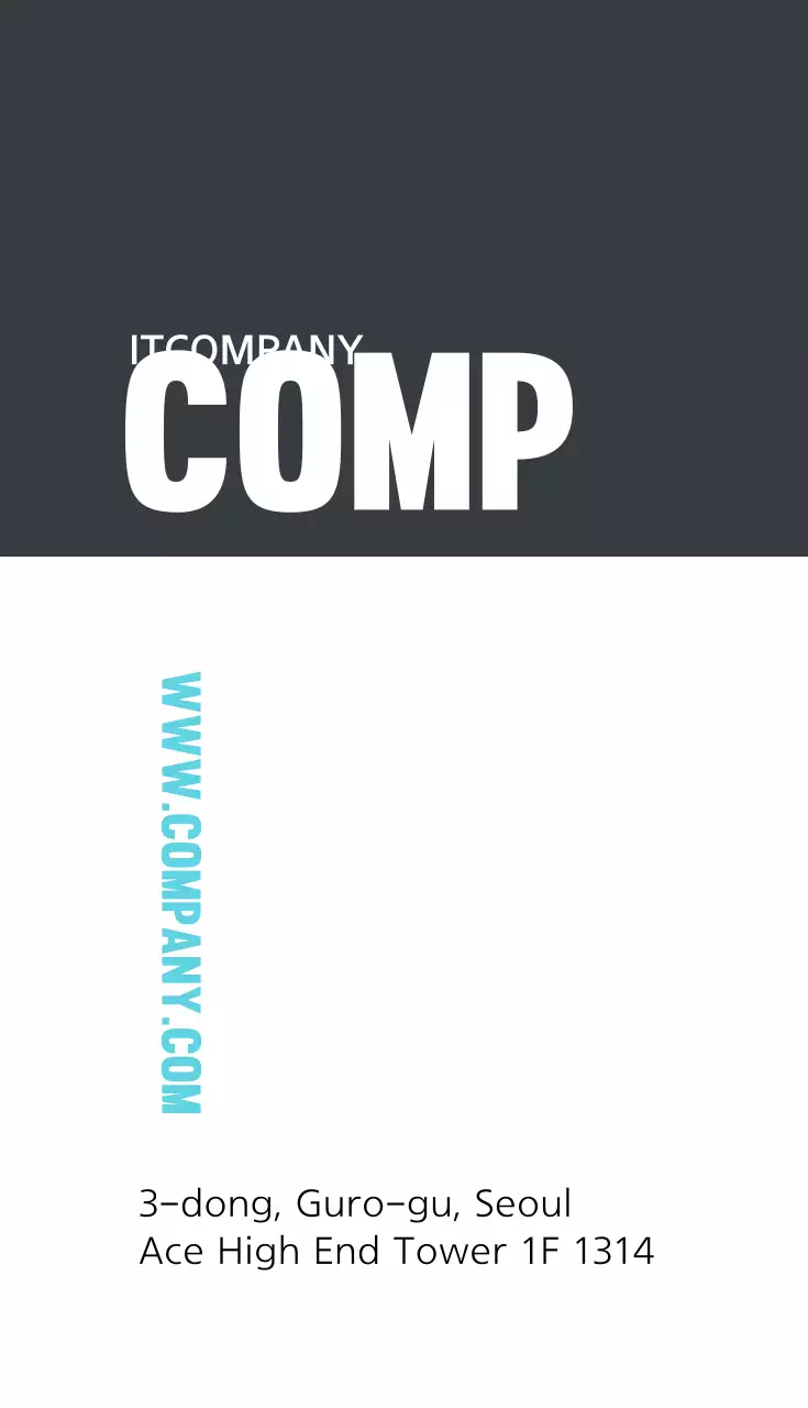 Kartu Nama Minimalis Hitam