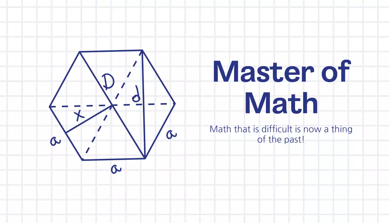 Blue Minimal Math Promotion Business Card