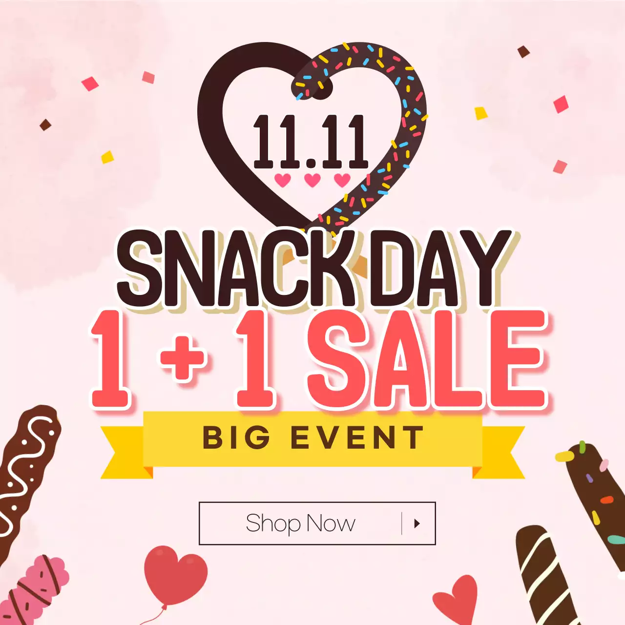 Pink Trendy Snack Promotion Instagram Post