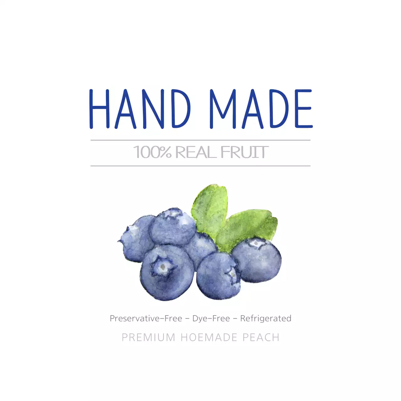 White Minimal Fruit Label Banner