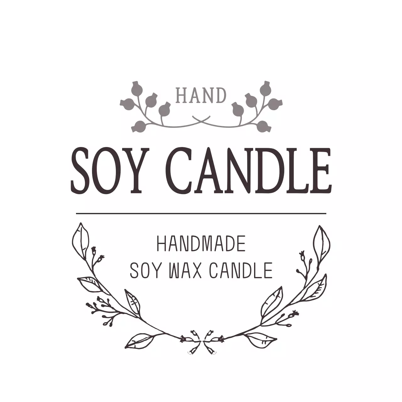 Spanduk Promosi Lilin Minimalis Putih