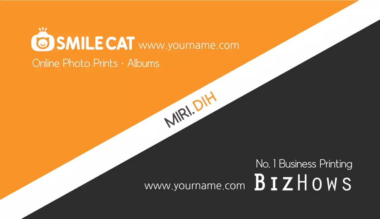 Orange Modern Business Card