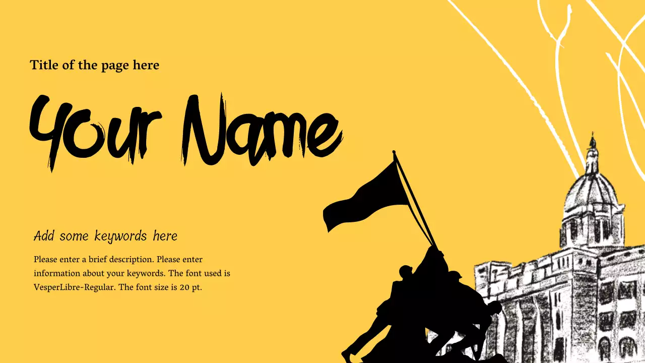 Yellow Minimal History Presentation