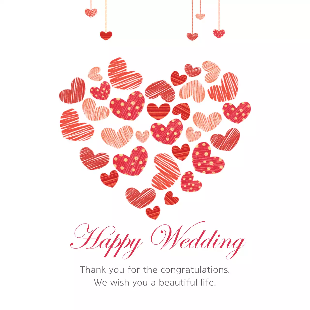 Biểu ngữ mời đám cưới đơn giản màu đỏ