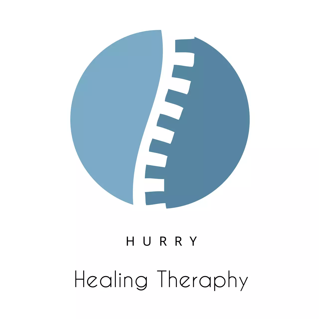 Logo Liệu pháp tối giản màu xanh