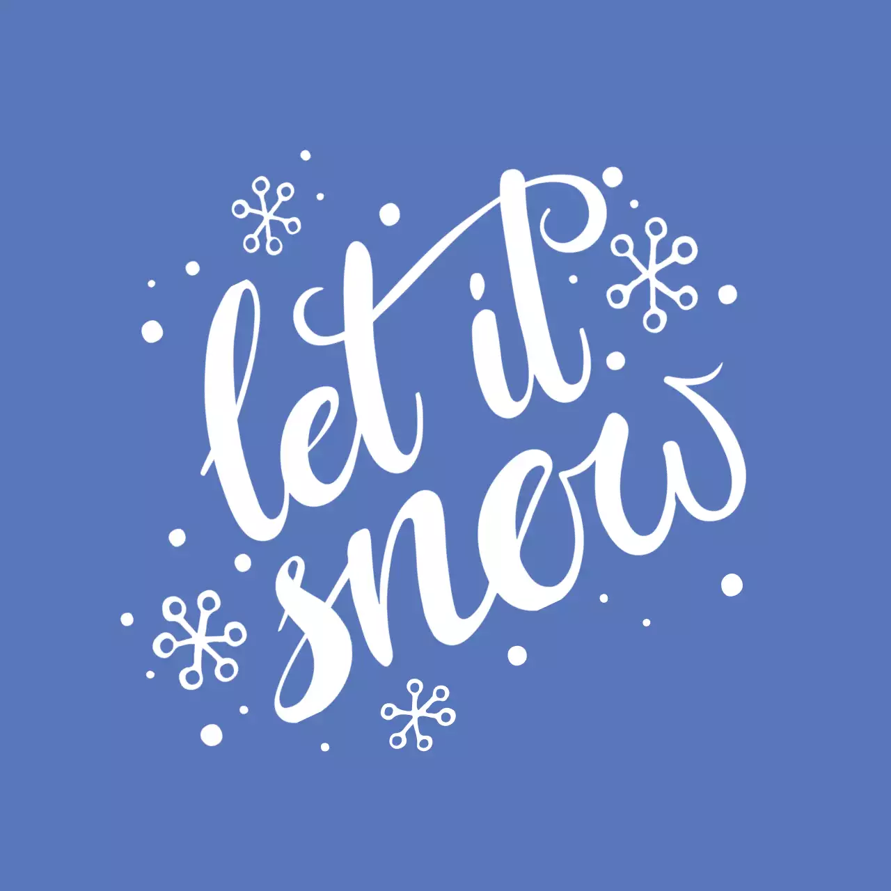 Blue Simple Winter Greeting Banner