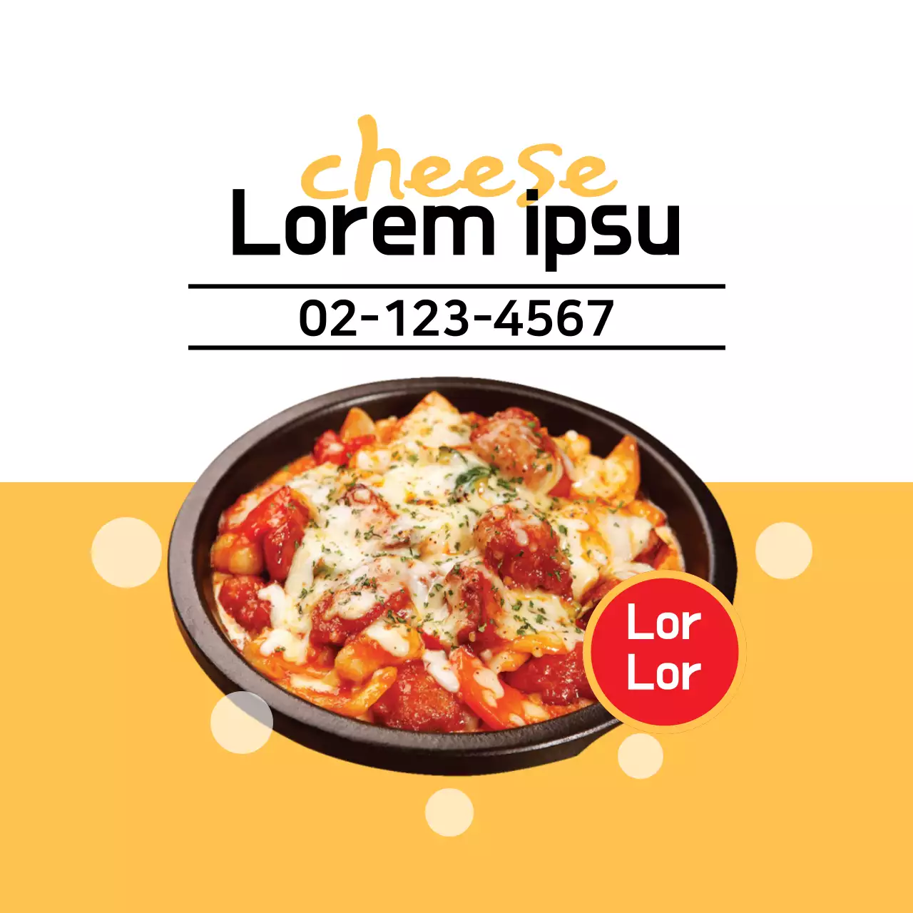 Yellow Simple Food Promotion Banner