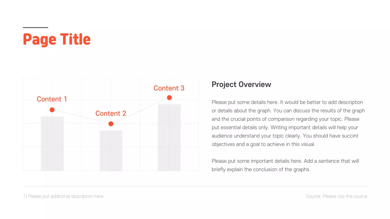 Orange Modern Project Report Infographic