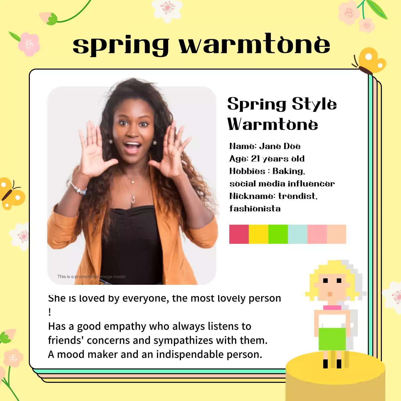 Rainbow Retro Character Guide Instagram Carousel