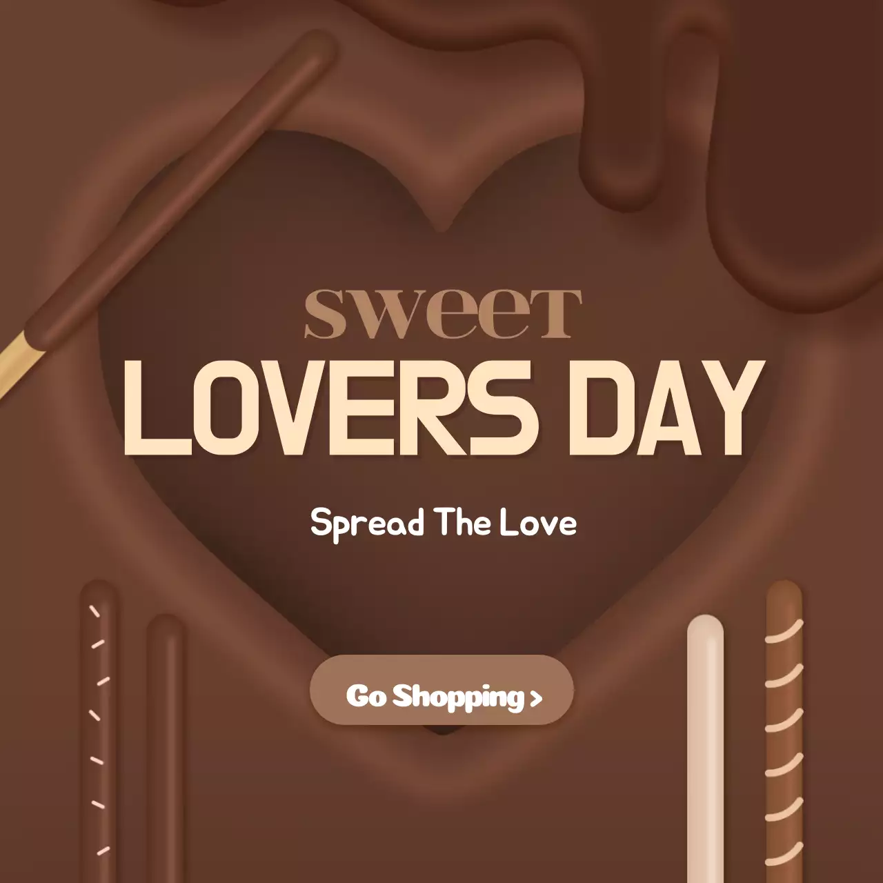 Brown Retro Love Promotion Instagram Post