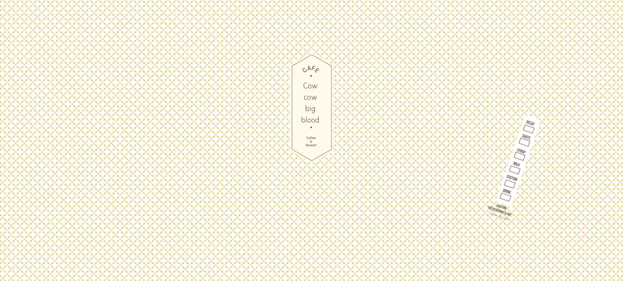 Yellow checkered cafe