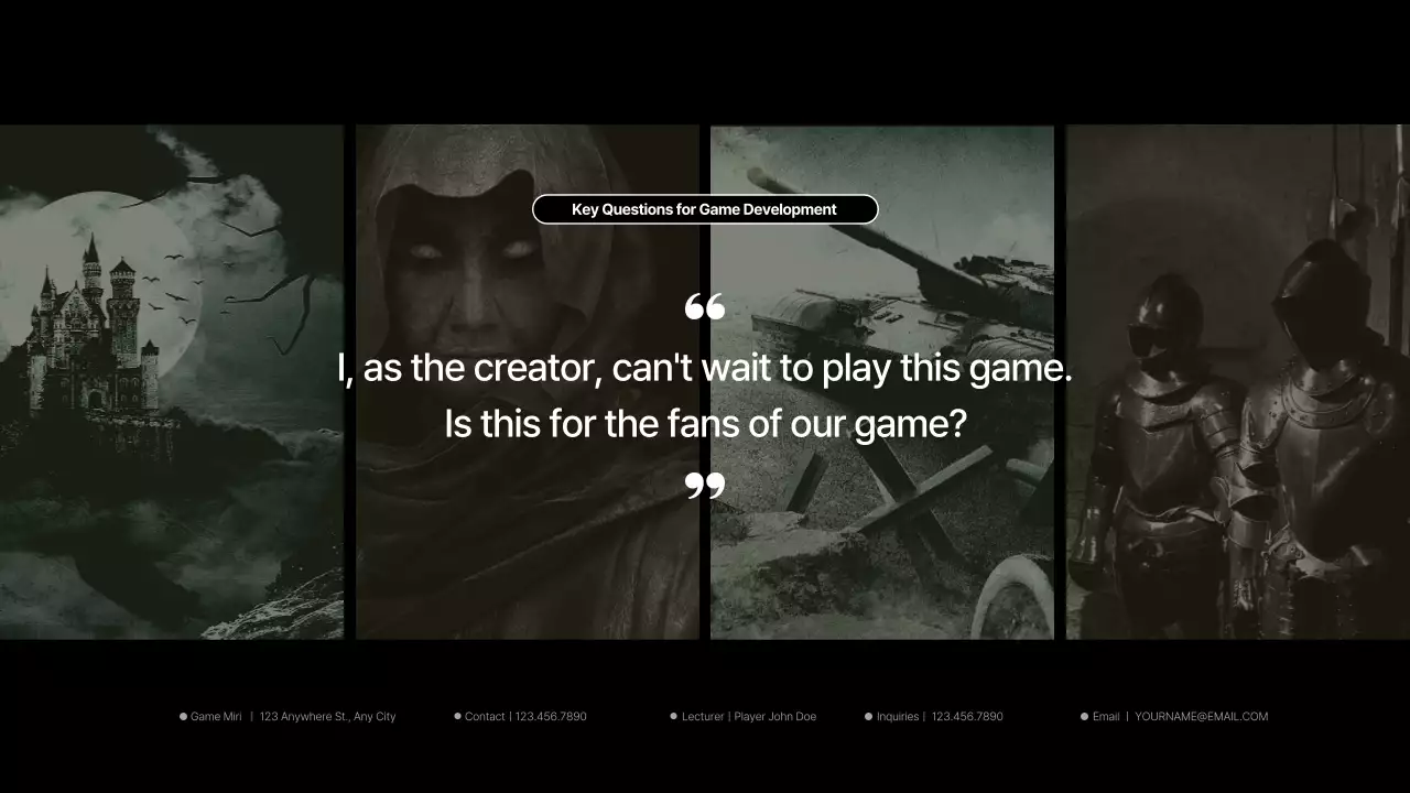 Yellow Modern Game Lecture Presentation