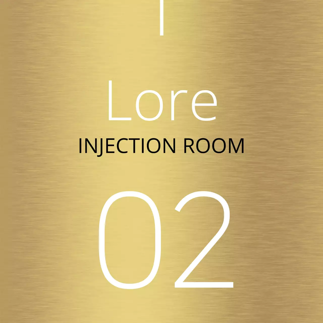 Simple design with white lines and hospital place names.