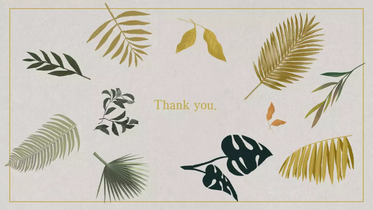 Green Botanical Document Presentation