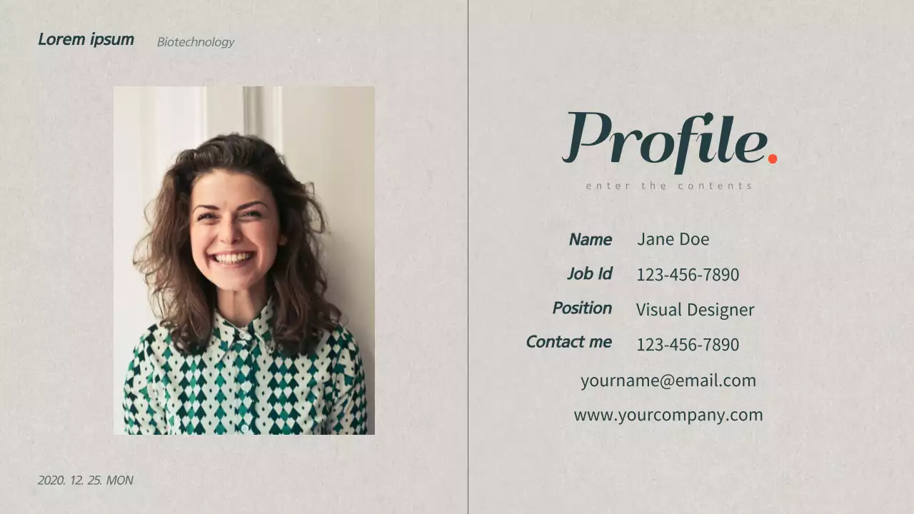 Green Botanical Document Presentation