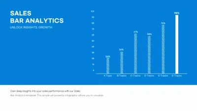 Blue Modern Sales Analytics Report Infographic