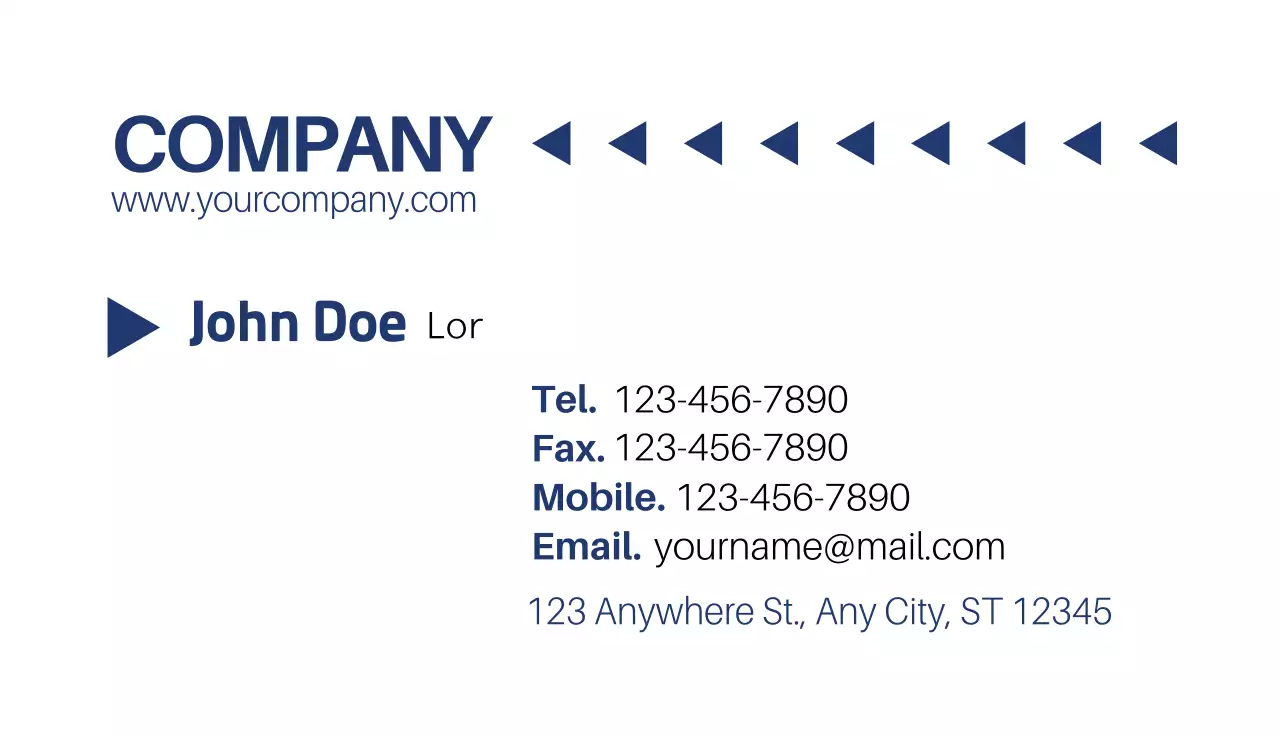 Corporate business cards