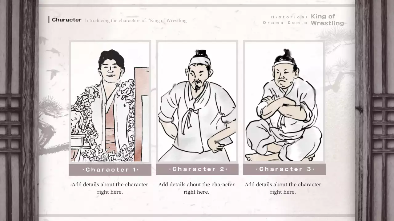 Beige Traditional Comic Presentation