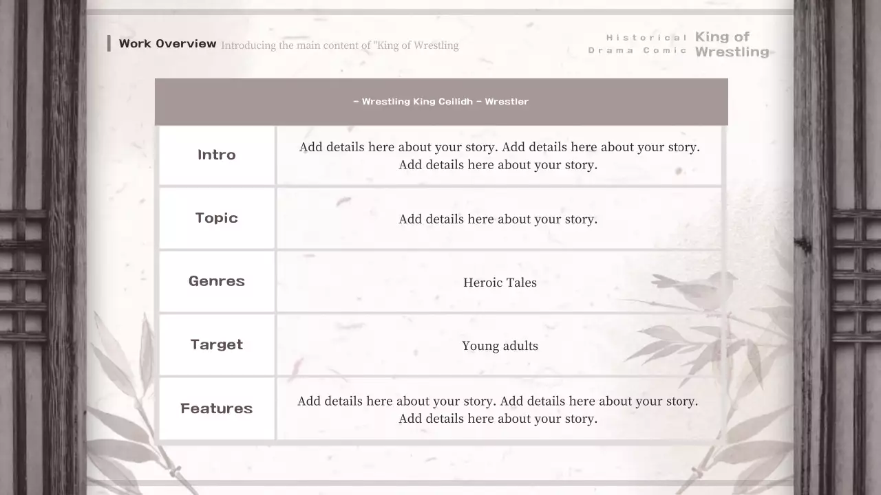 Beige Traditional Comic Presentation