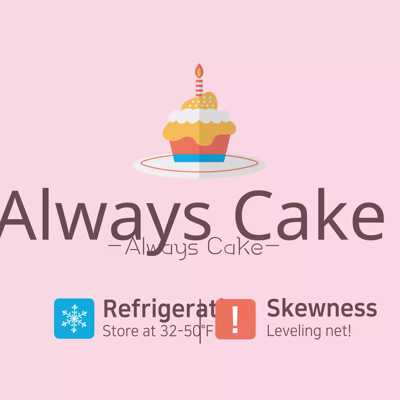 Spanduk Panduan Kue Sederhana Warna Pink