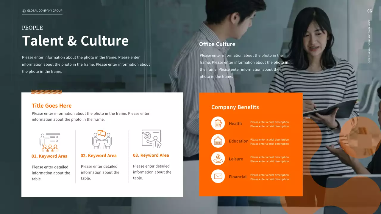 Orange Modern Business Report Presentation