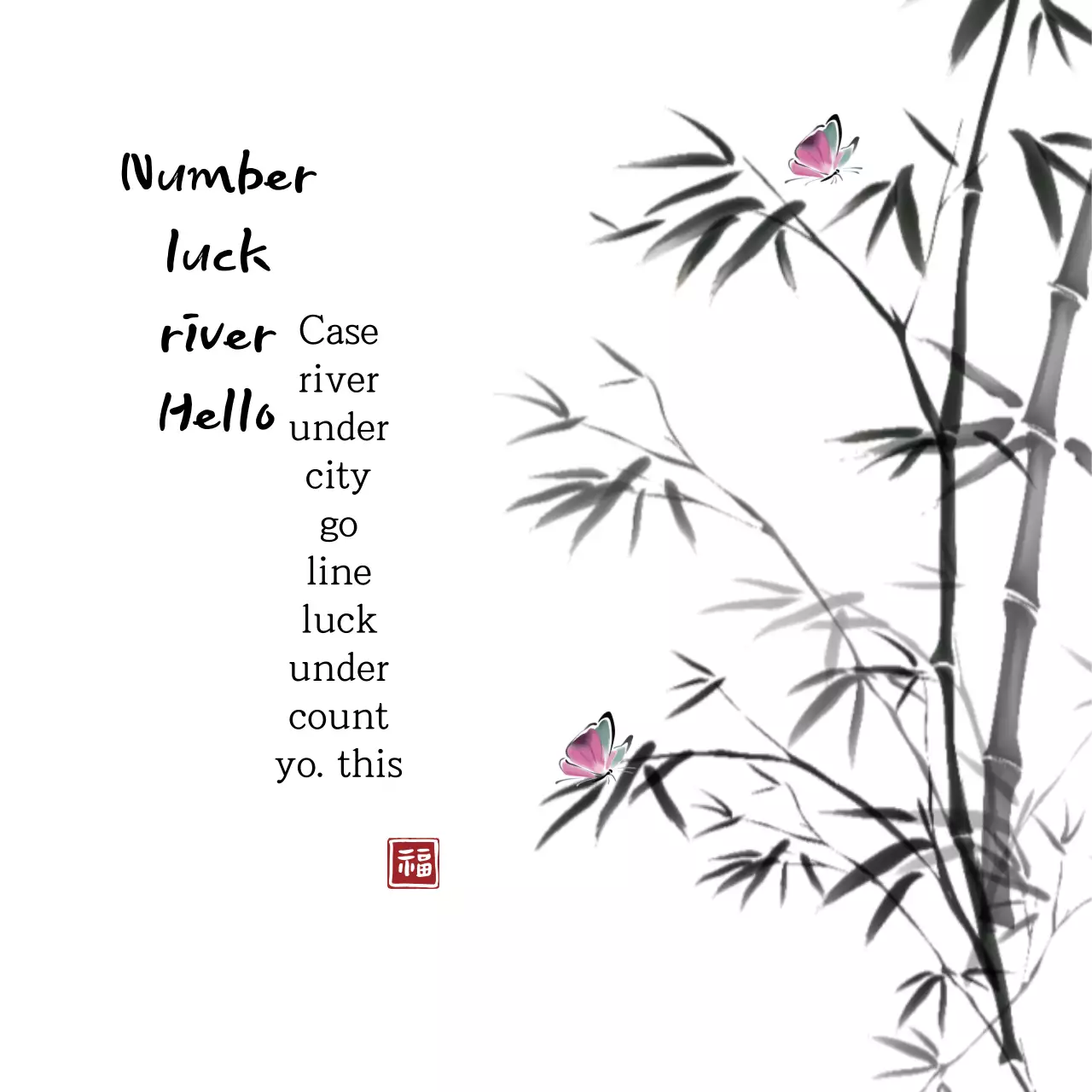 Spanduk Kartu Alam Minimal Hitam