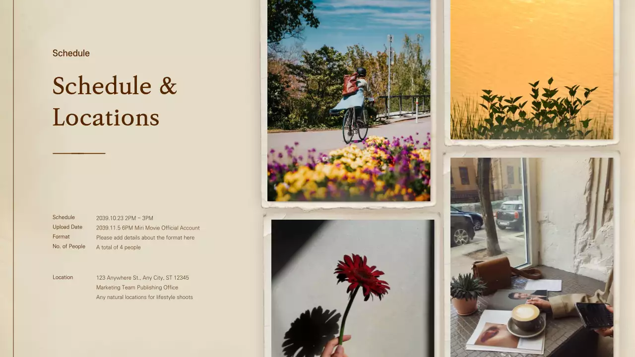 Beige Modern Content Planner Presentation