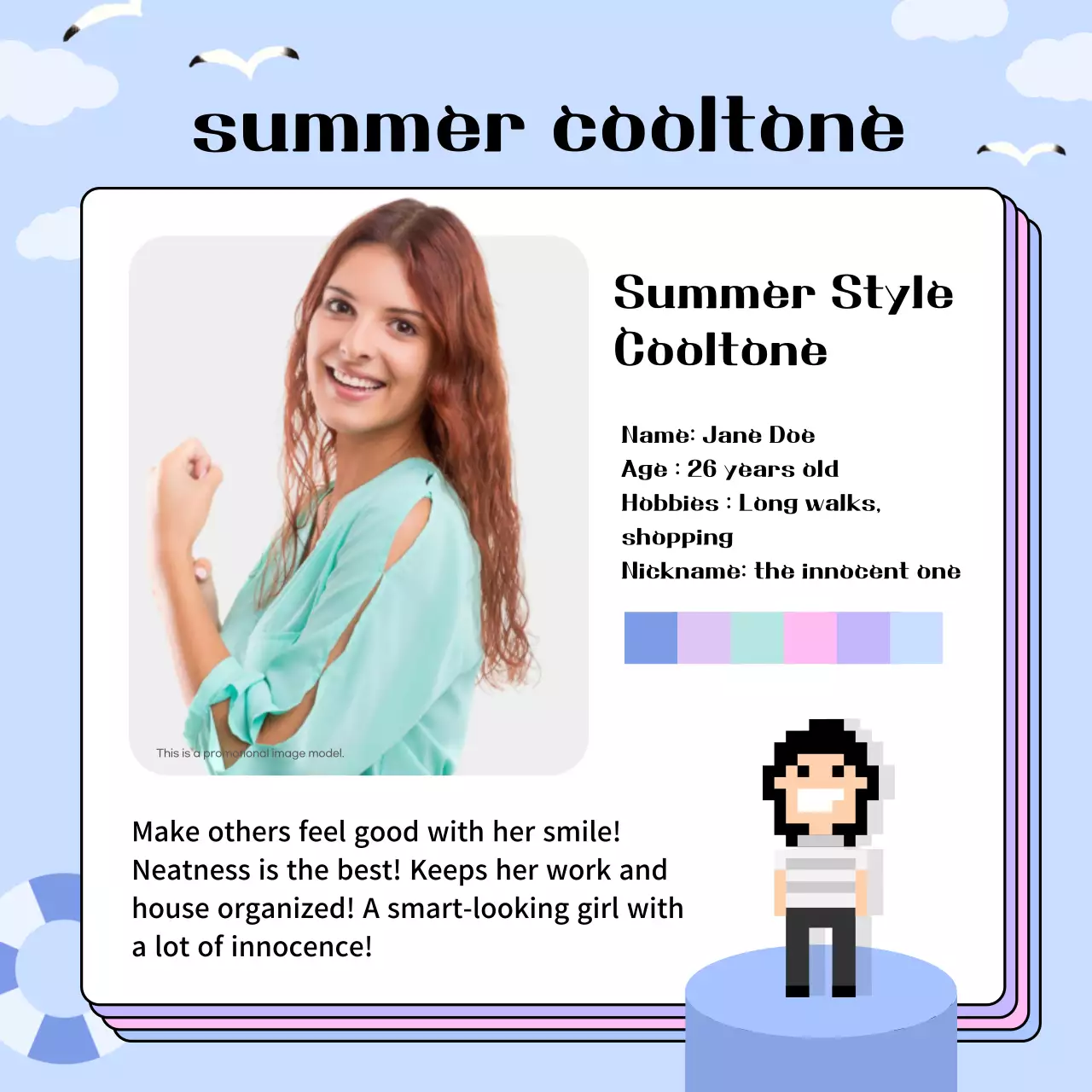 Rainbow Retro Character Guide Instagram Carousel