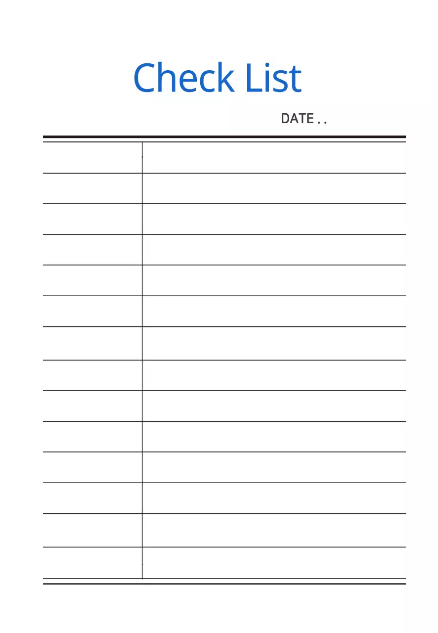 danh sách kiểm tra