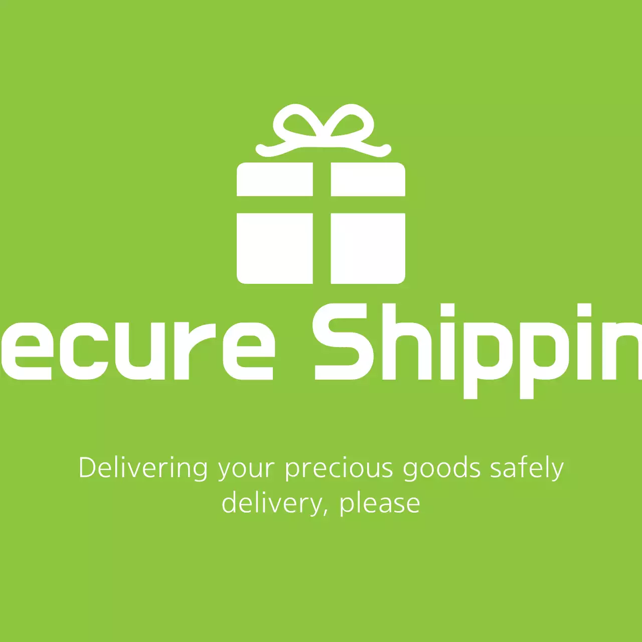 Biểu ngữ quảng cáo vận chuyển tối thiểu màu xanh lá cây