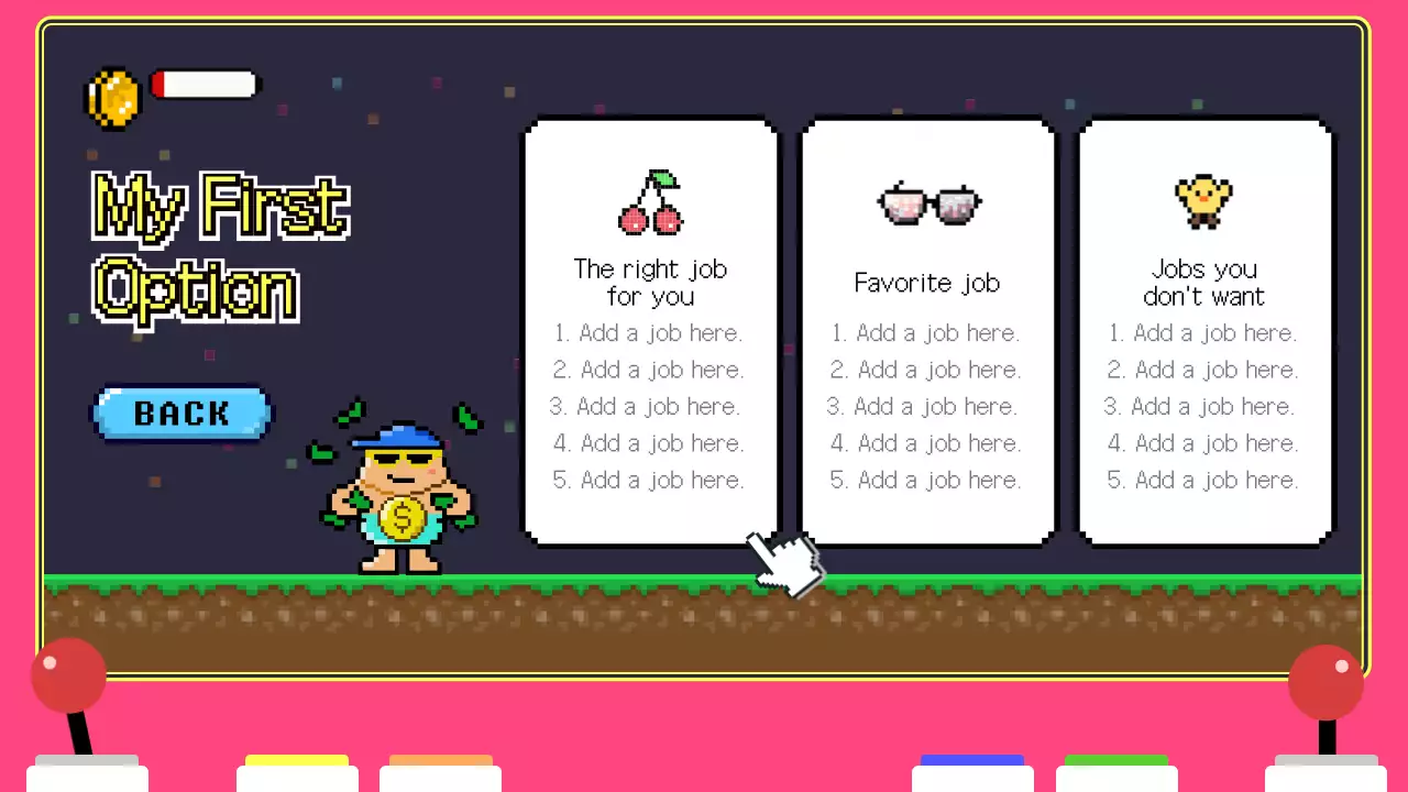 핑크 레트로 커리어 가이드 프레젠테이션