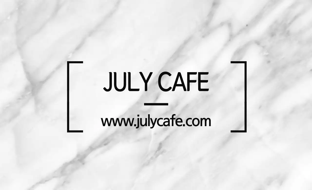 White Minimalist Cafe Advertisement Banner