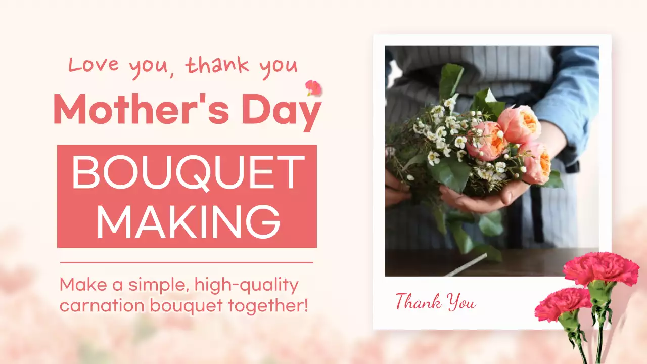 Pink Elegant Mother's Day Event YouTube Thumbnail