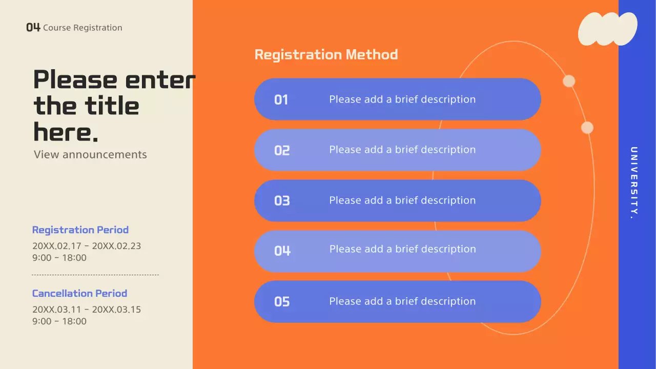 Blue Modern Orientation Guide Presentation