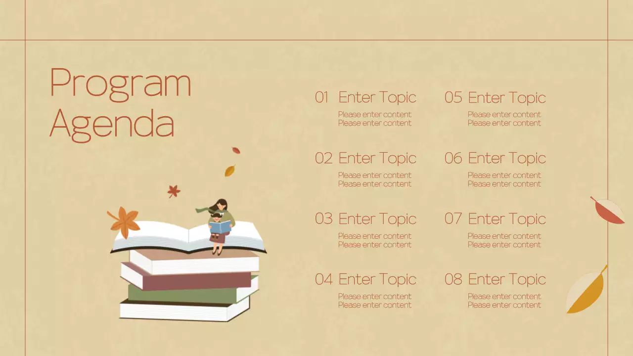 Chủ đề bài giảng đọc mùa thu màu nâu và màu be