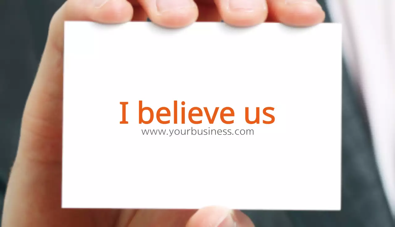 Orange Simple Business Card