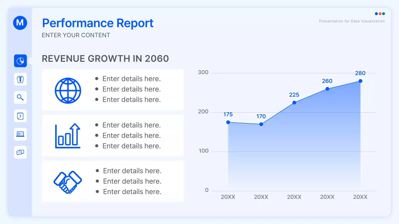 블루 모던 데이터 프레젠테이션