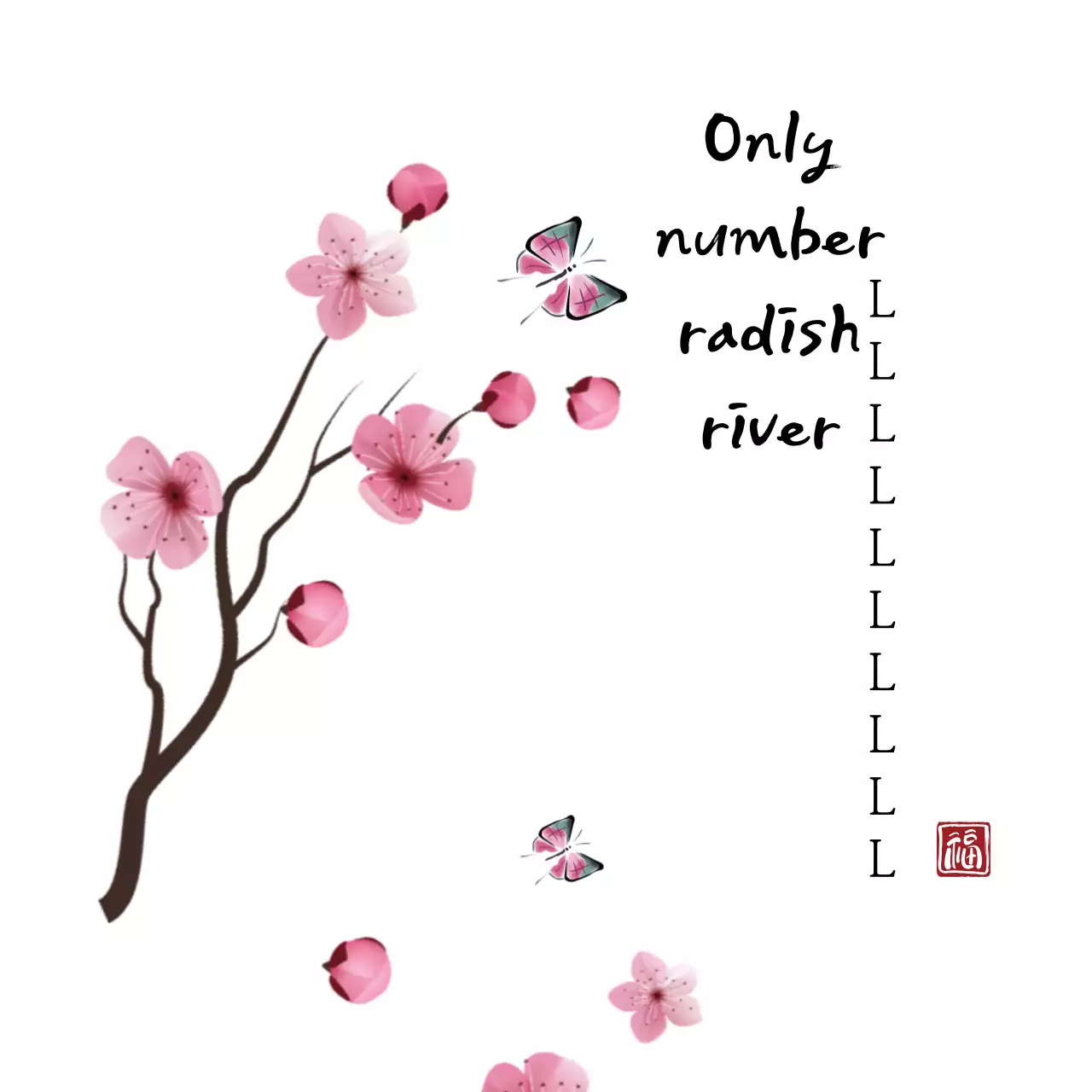 Biểu ngữ thiệp thơ thanh lịch màu hồng