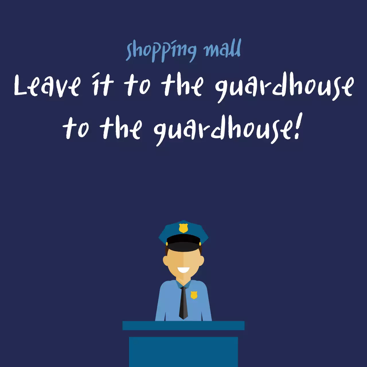 Navy Simple Security Notice Banner