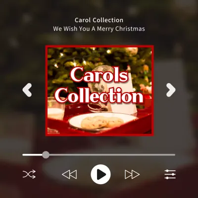 Red Traditional Christmas Playlist Instagram Post
