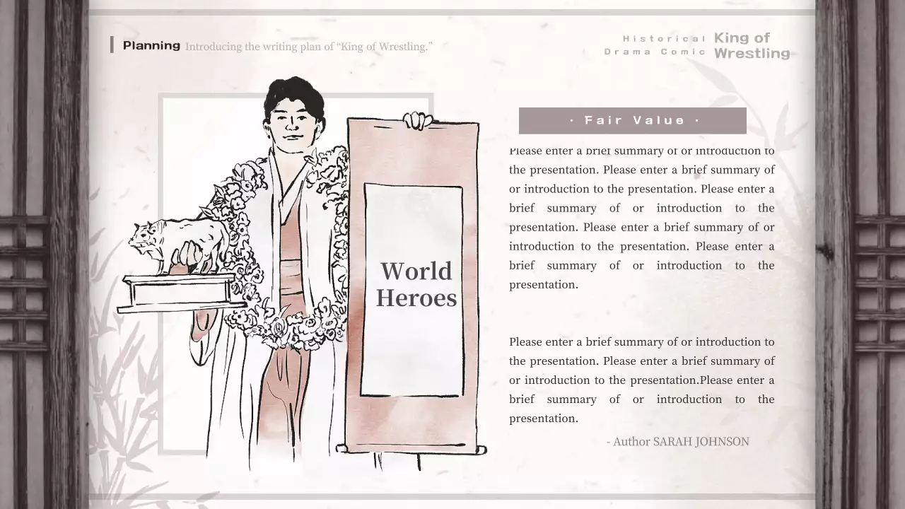 Beige Traditional Comic Presentation