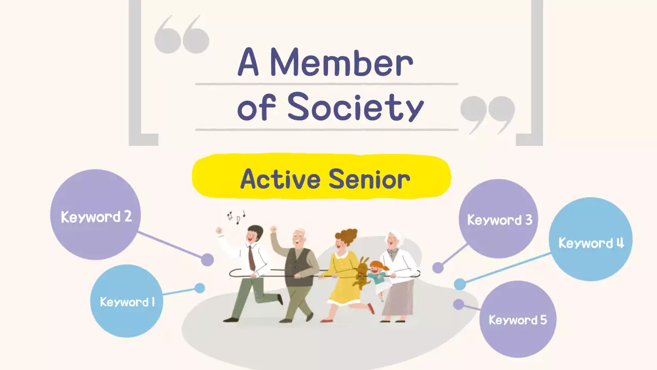 Yellow Simple Senior Guide Presentation