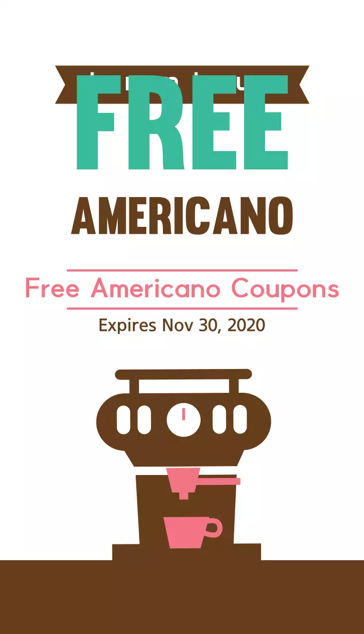 Brown Modern Coffee Promotion Business Card