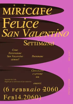 Settimana speciale di San Valentino con concetto di stagno di cioccolato