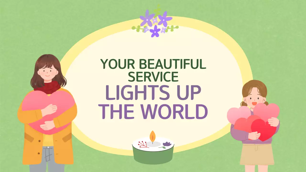 Volunteer Basics for Middle School Students in Green and Yellow